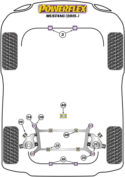 Ford (PFR19-1740) Transmission Mount Insert