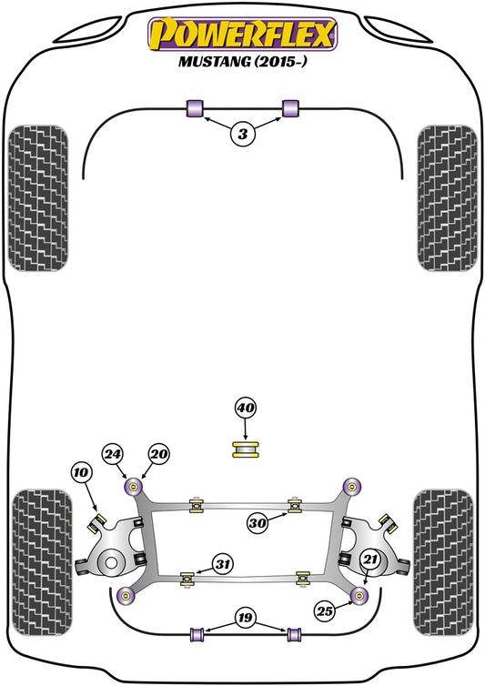 Ford (PFR19-1740) Transmission Mount Insert