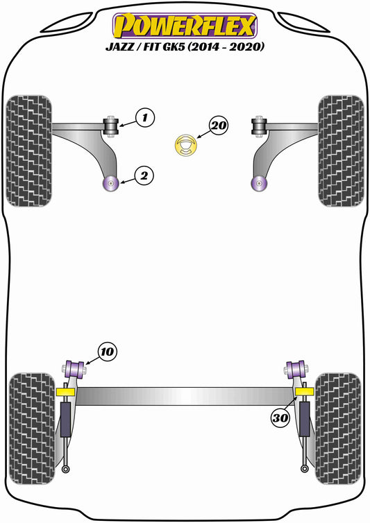 Honda (PFF25-401) Front Arm Front Bush