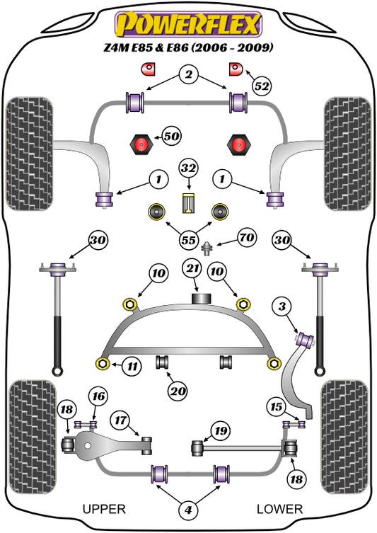 BMW (PFR5-4620) Rear Diff Rear Mount