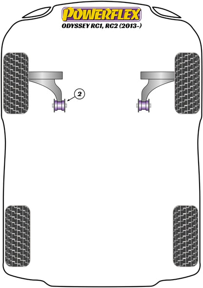 Honda (PFF25-702) Front Wishbone Rear Bush