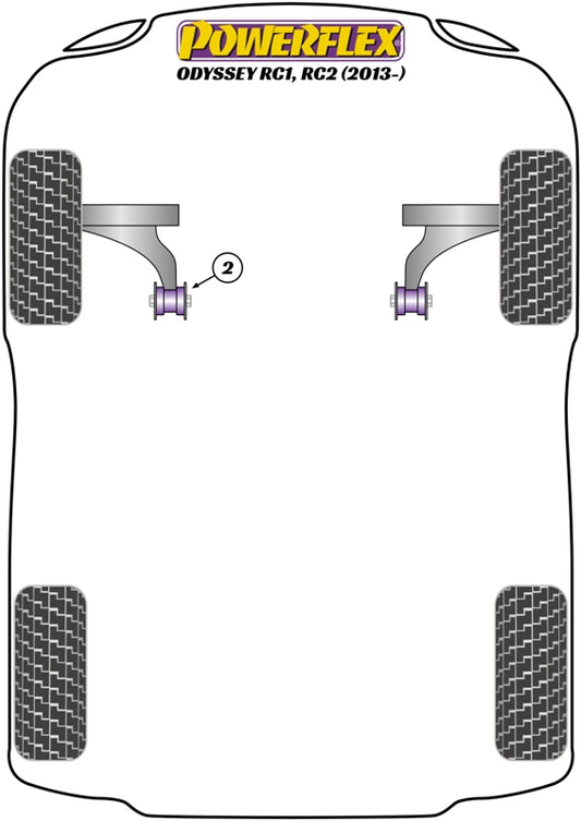 Honda (PFF25-702) Front Wishbone Rear Bush