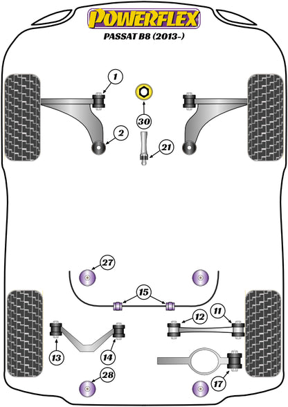 Volkswagen (PFF3-1320) Lower Torque Mount Small Bush