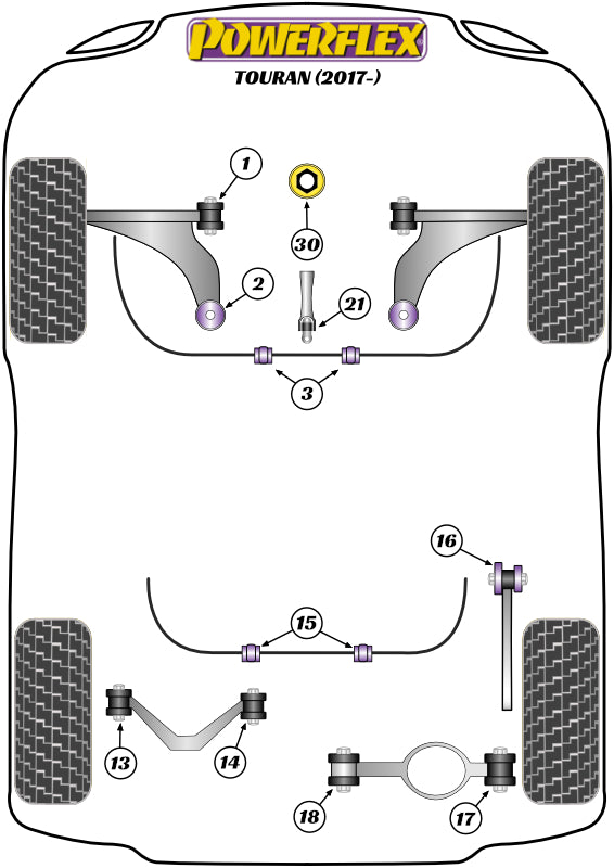 Volkswagen (PF3-1663K) Jacking Point Insert Kit of 4