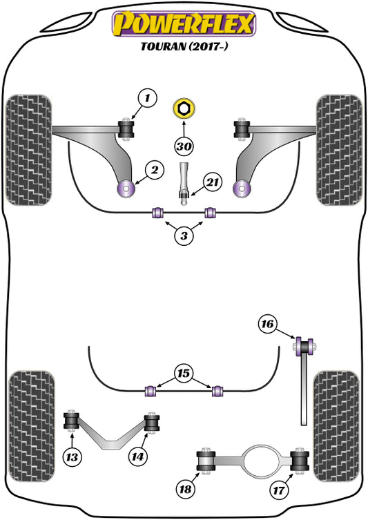 Volkswagen (PF3-1663K) Jacking Point Insert Kit of 4