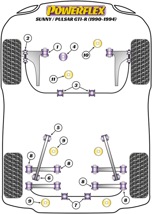 Nissan (PFR46-107) Rear Anti Roll Bar Mount