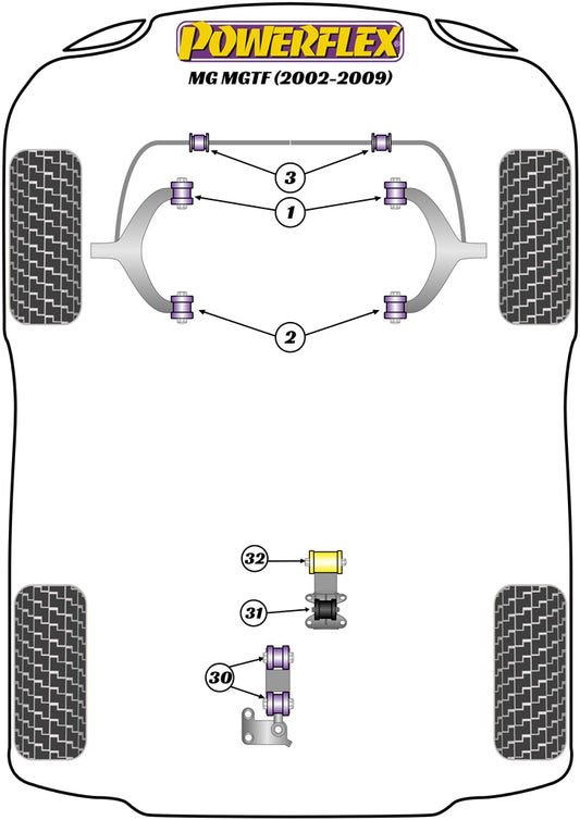 MG (PFR34-232) Lower Engine Mount Bush