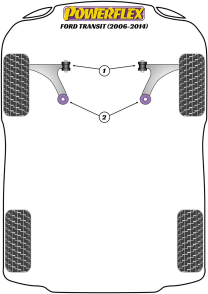 Ford (PFF19-4002) Front Wishbone Rear Bush