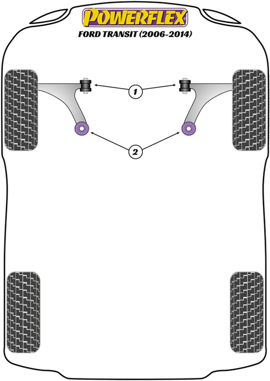 Ford (PFF19-4002) Front Wishbone Rear Bush