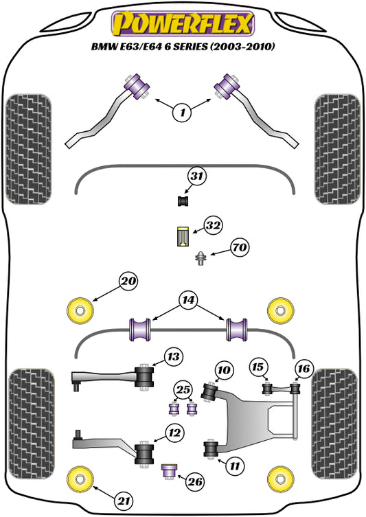 BMW (PFR5-726) Rear Diff Rear Mounting Bush