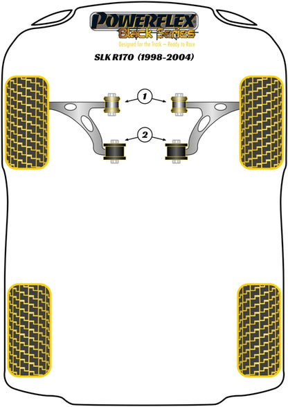 Mercedes-Benz (PFF40-601BLK) Front Track Control Arm Front Bush