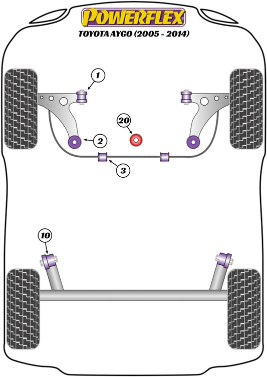 Toyota (PFF12-720) Lower Engine Mount Bush