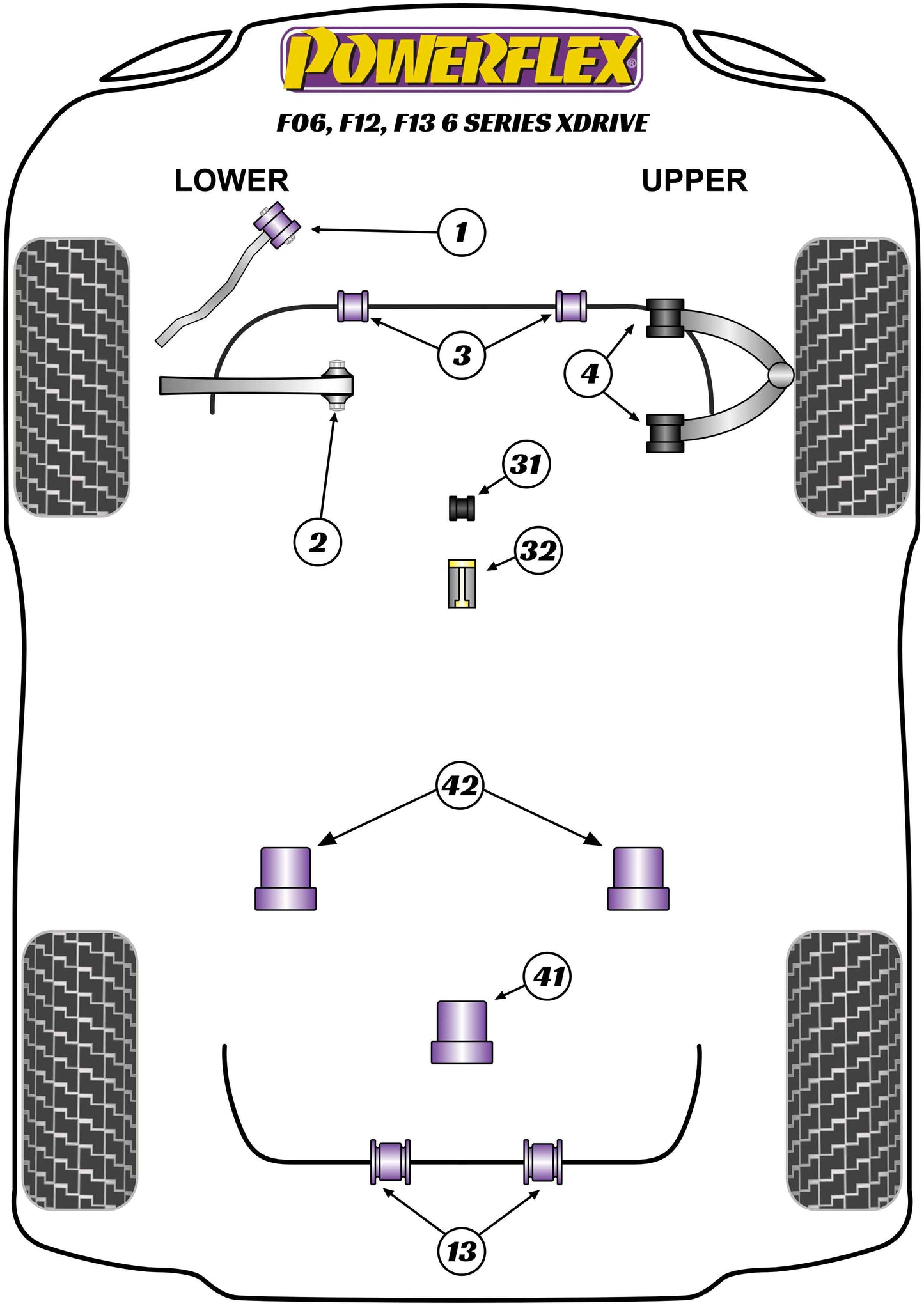 BMW (PFF5-6102) Front Lower Control Arm Inner Bush