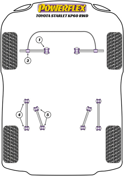 Toyota (PFR76-104) Rear Lower Control Arm Bush