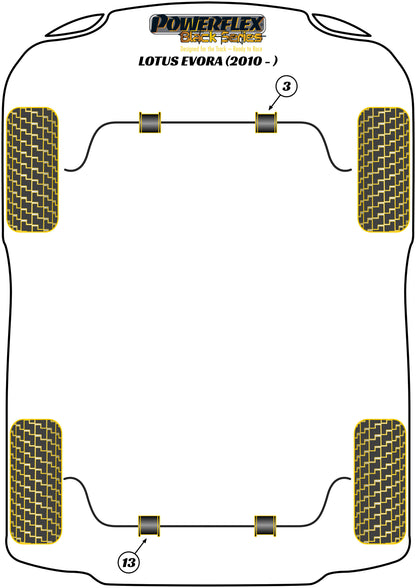 Lotus (PF34-803-23BLK) Front Anti Roll Bar Bush 23mm