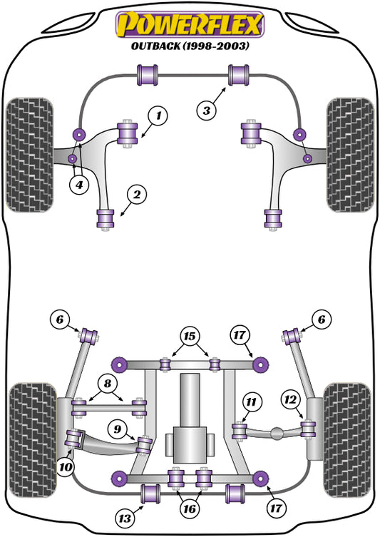Subaru (PFF69-107) Front Anti Roll Bar End Link