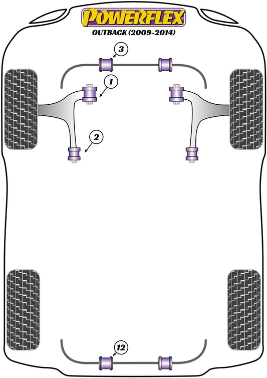 Subaru (PFF69-903-25) Front Anti-Roll Bar Bush