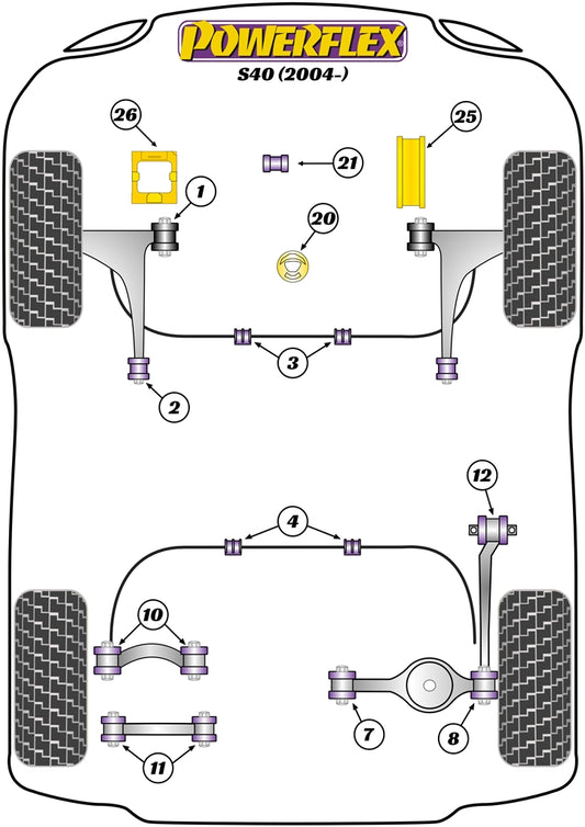 Lancia (PFF16-720) Lower Engine Mount Insert