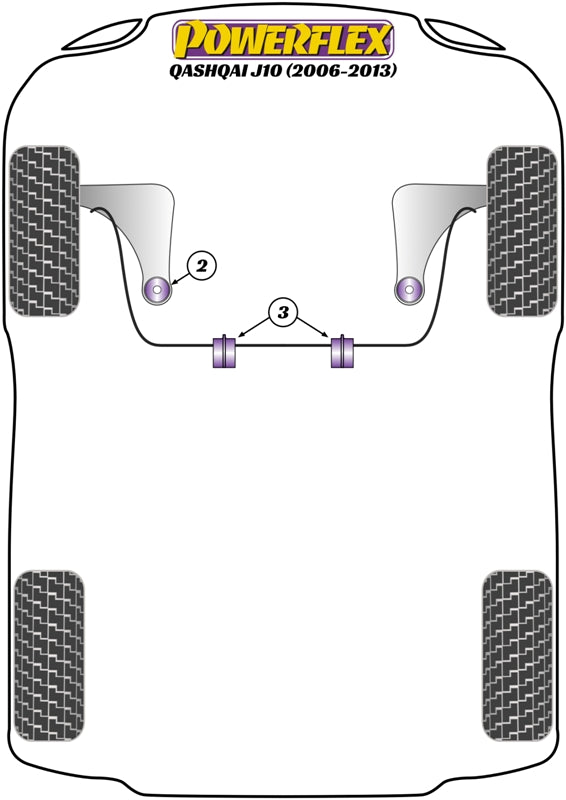 Nissan (PFF46-803-21) Front Anti Roll Bar Bush 21mm