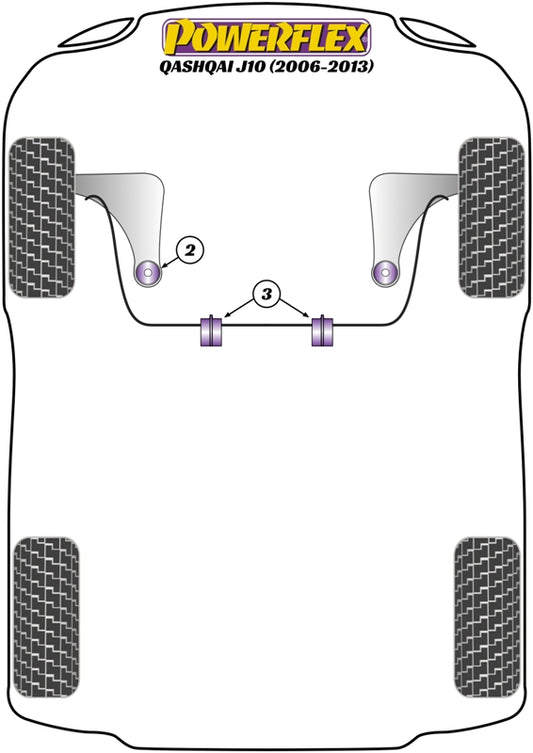 Nissan (PFF46-803-21) Front Anti Roll Bar Bush 21mm