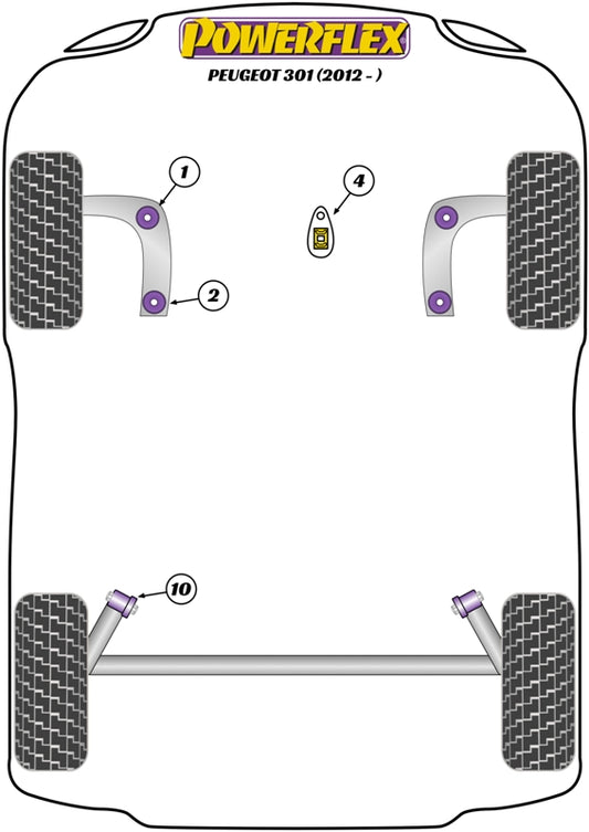 Peugeot (PFF12-204) Lower Engine Mount Insert