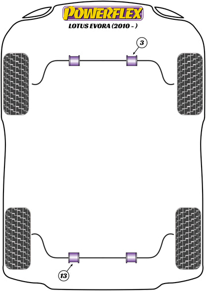 Lotus (PFR34-1120) Transmission Mount Bush Insert Kit