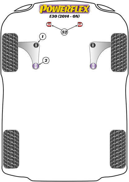 Venucia  (PFF5-4652) Offset Lower Radiator Mount Kit