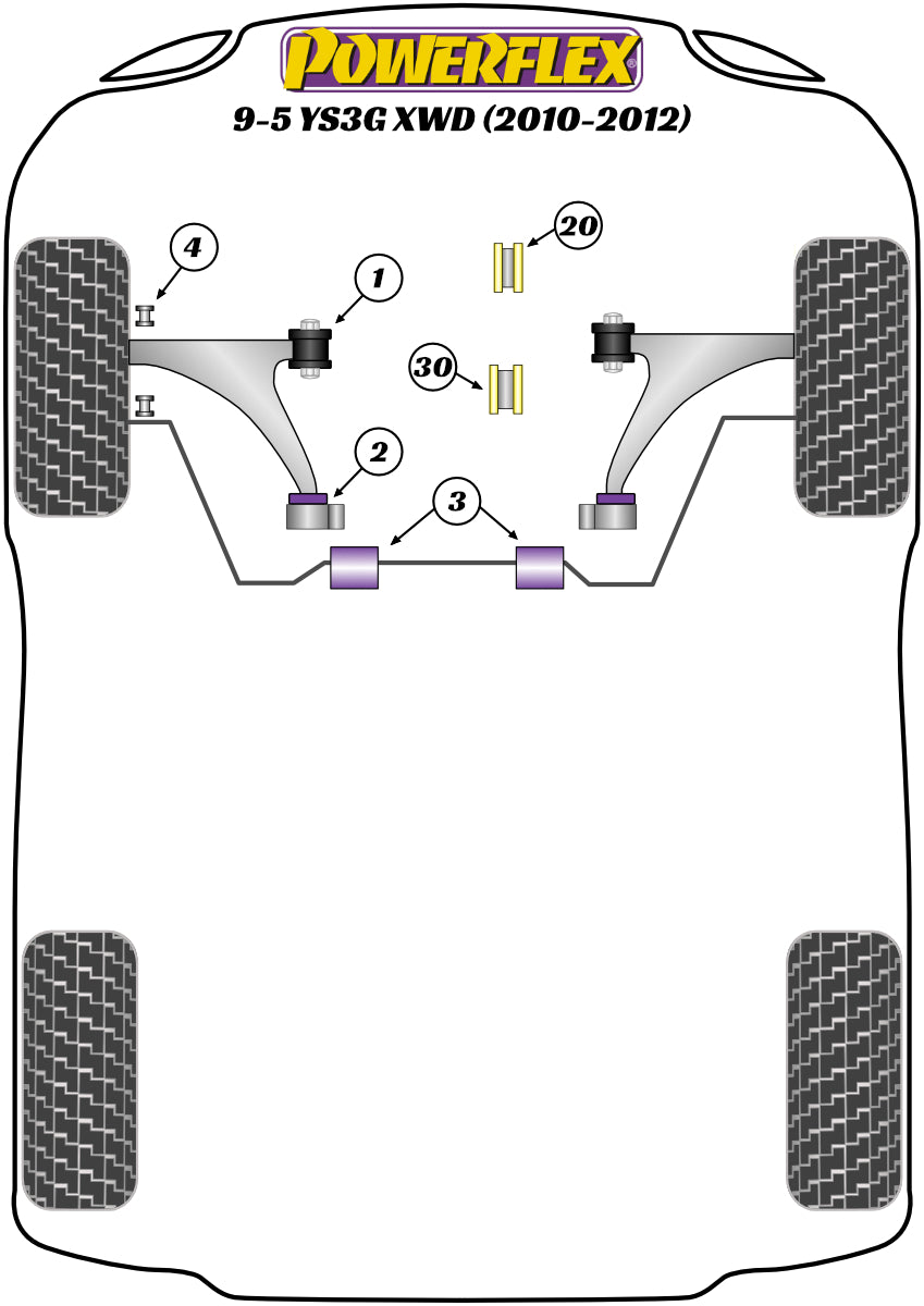 Saab (PFF80-1420) Front Engine Mounting Insert