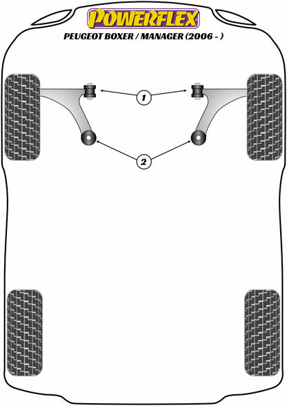 Peugeot (PFF50-5702) Front Wishbone Rear Bush