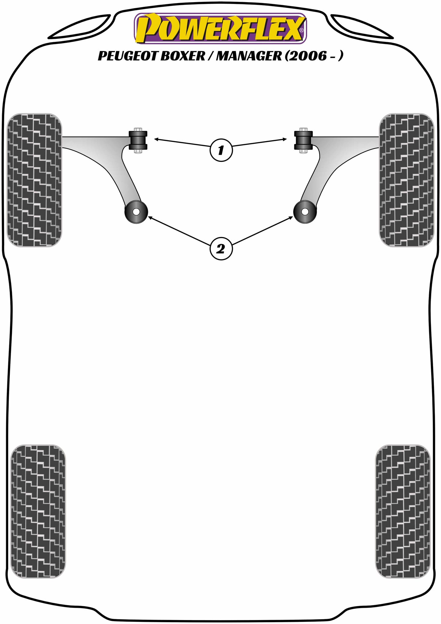 Peugeot (PFF50-5701) Front Wishbone Front Bush