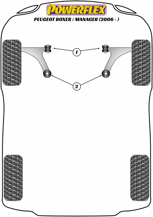 Peugeot (PFF50-5701) Front Wishbone Front Bush