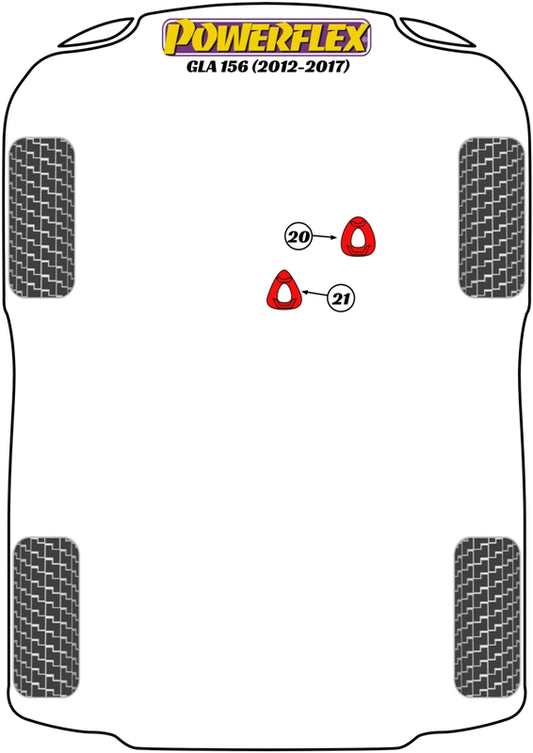 Mercedes-Benz (PFF40-121) Lower Engine Mount Insert
