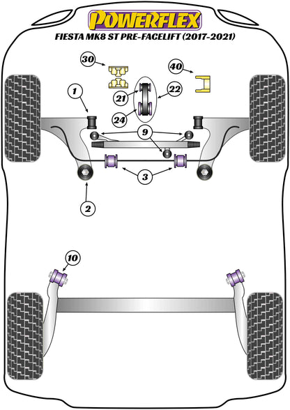 Ford (PFF19-2221) Lower Torque Mount Small Bush