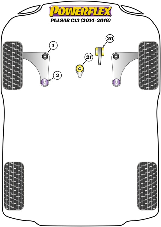 Nissan (PFF46-821) Lower Engine Mount Insert