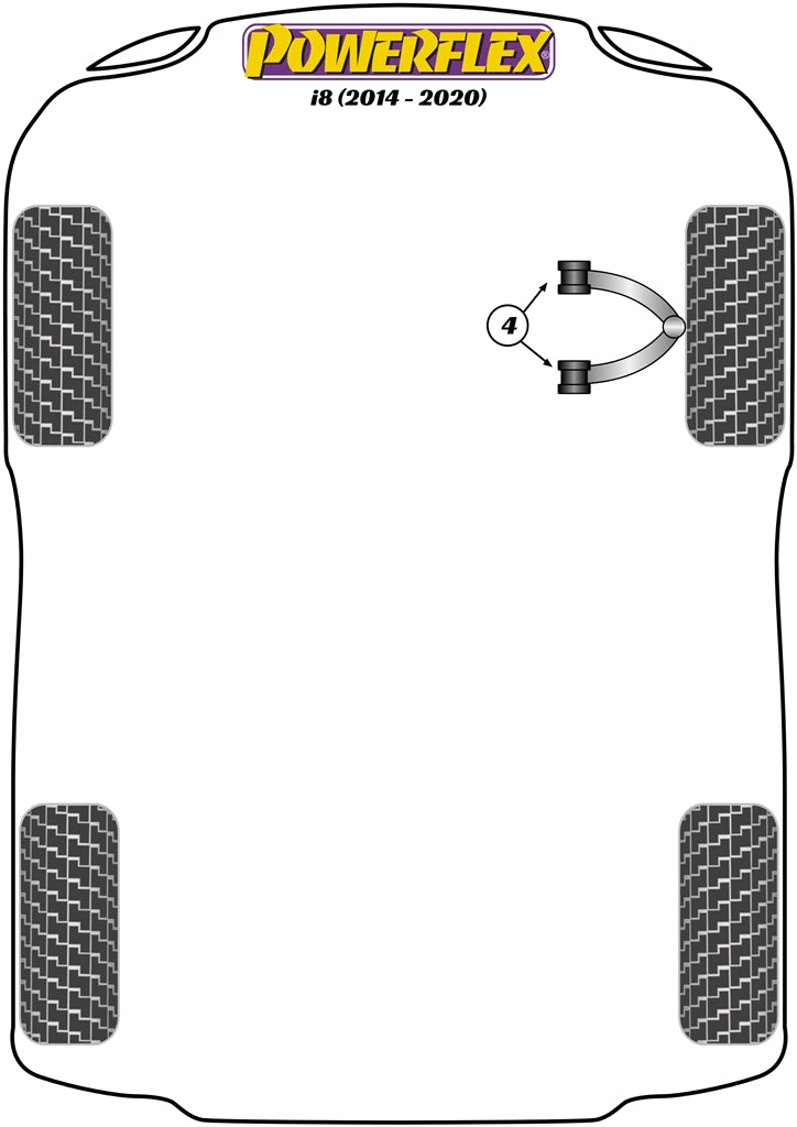 BMW (PFF5-6004) Front Upper Wishbone Bush