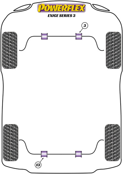Lotus (PF34-803-19) Rear Anti Roll Bar Bush 19mm