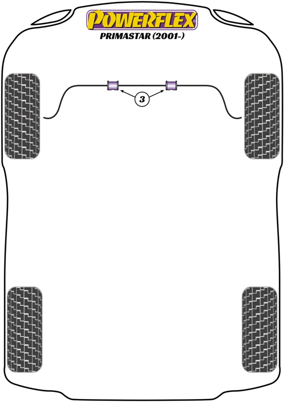 Nissan (PFF80-1603-23) Front Anti Roll Bar Bush 23mm
