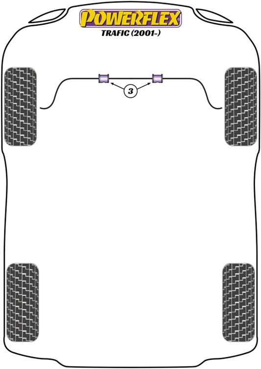 Renault (PFF80-1603-23) Front Anti Roll Bar Bush 23mm