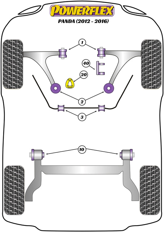 Fiat (PFF16-540) Upper Engine Mount Insert
