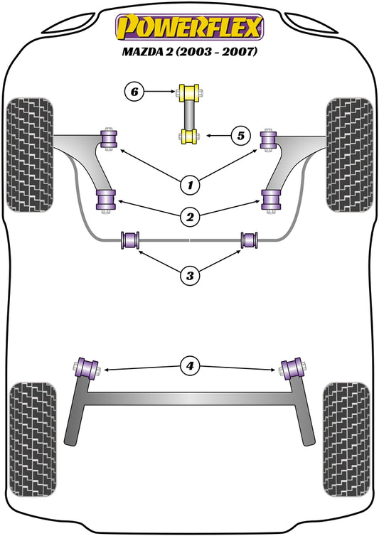 Mazda (PFF19-2020) Lower Torque Mount, Fast Road