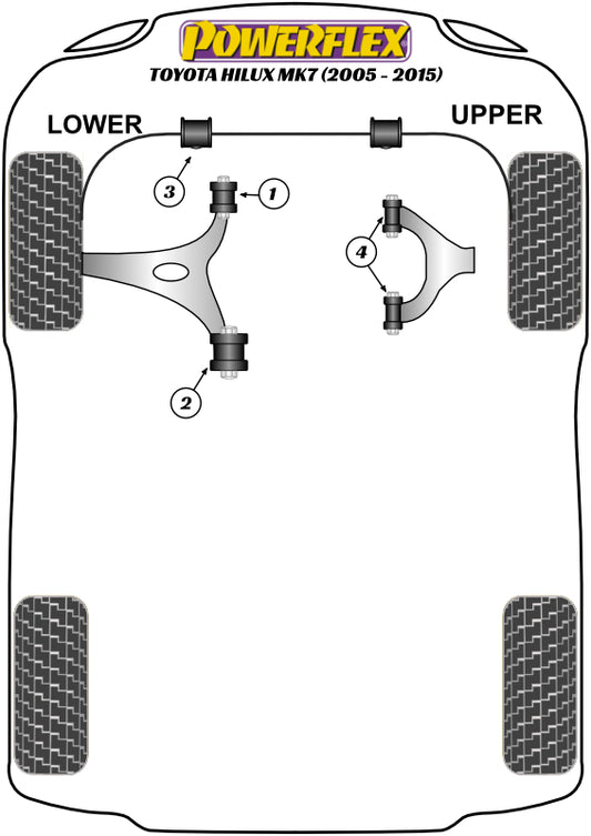 Toyota (PFF76-801-14) Front Lower Arm Front Bush 14mm