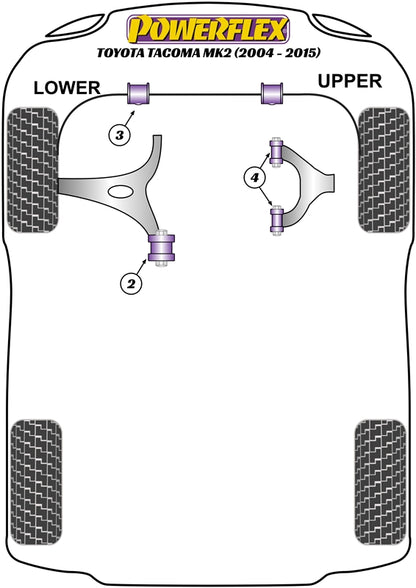 Toyota (PFF76-804) Front Upper Control Arm Bush