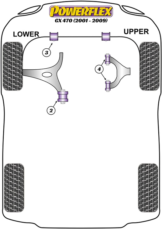 Lexus  (PFF76-804) Front Upper Control Arm Bush