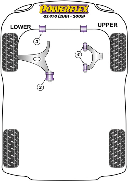 Lexus  (PFF76-803-30) Front Anti Roll Bar Bush 30mm