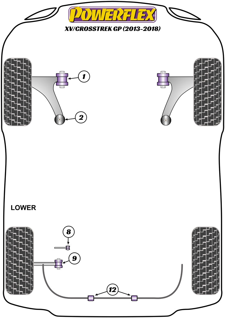 Subaru (PFR69-516) Rear Diff Rear Mounting Bush