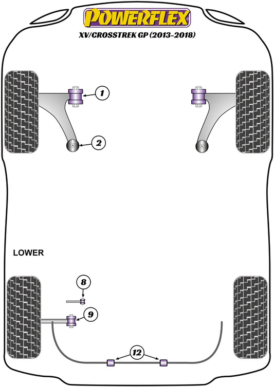 Subaru (PFF69-501) Front Arm Front Bush