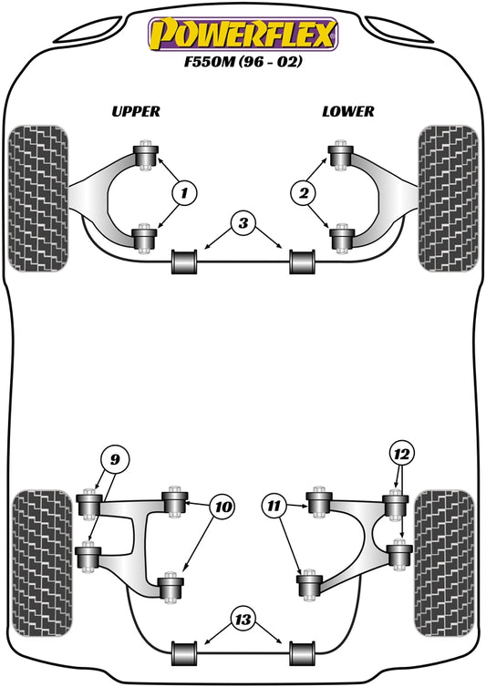 Ferrari (PFR17-412) Rear Lower Wishbone Inner Bush
