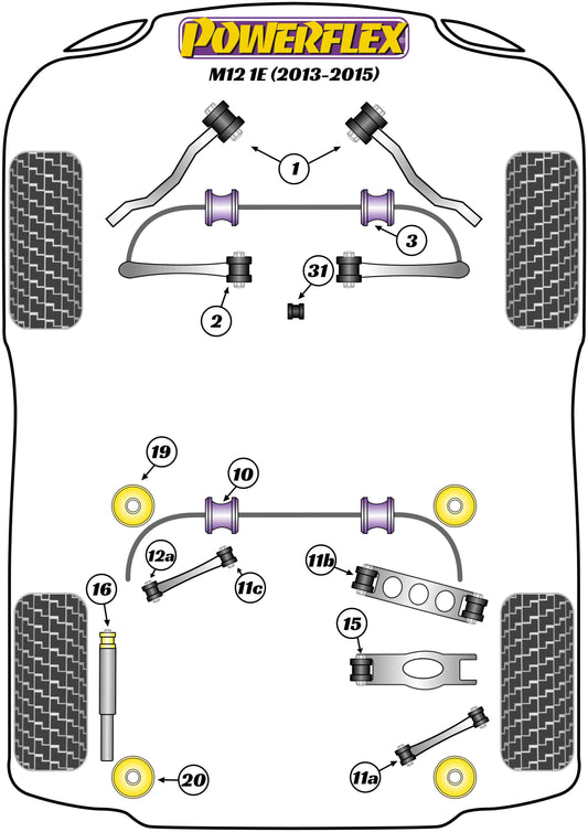 Zinoro  (PFR5-421) Rear Subframe Rear Mounting Insert