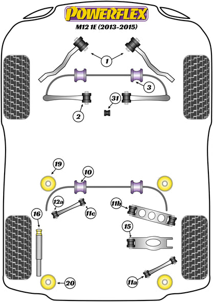 Zinoro  (PFR5-419) Rear Subframe Front Mounting Insert