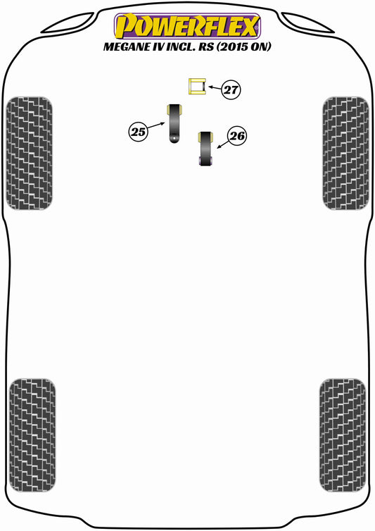 Renault (PFF60-2726) Upper Engine Mount Insert - Road